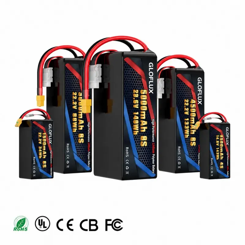 FPVレーシングドローン、RC機、クアッドコプター用の高放電LiPoバッテリーパック